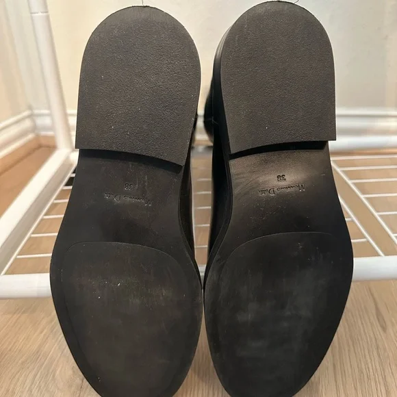 Massimo Dutti Black Leather Riding Boots - Picture 7 of 10